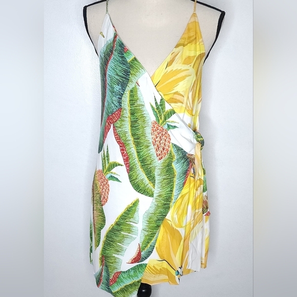 NWT Farm Rio Azalea Forrest Mini Wrap Dress Women's Size Small - Picture 3 of 15